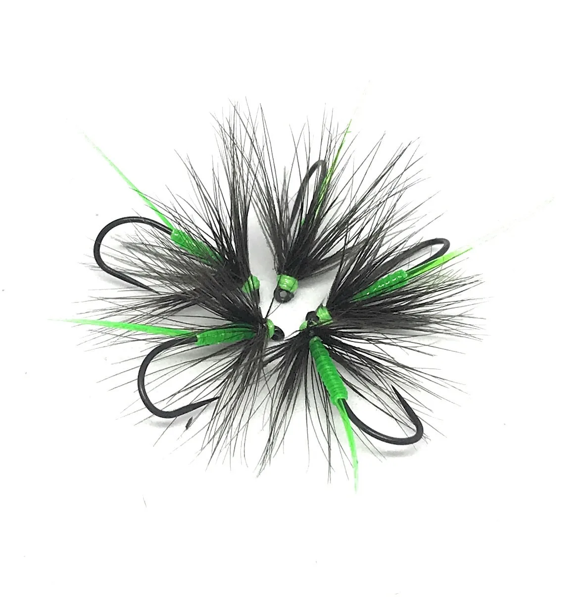 Optic Green & Black Wet Fly <p> 3 artificiali. – featured