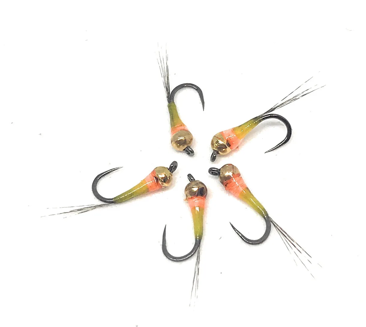 Perdigones Yellow Pink   Nymph <p> 3 artificiali. – featured