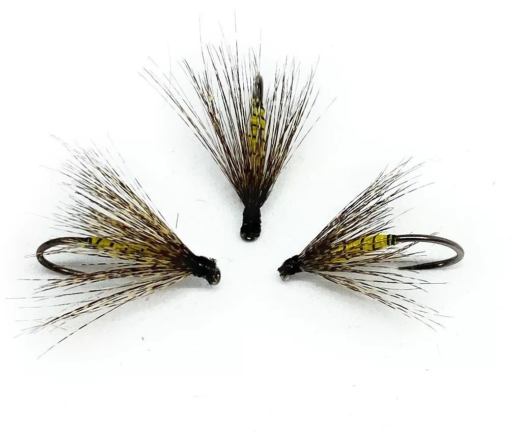 Yellow Body Wet Fly <p> 3 artificiali. – featured