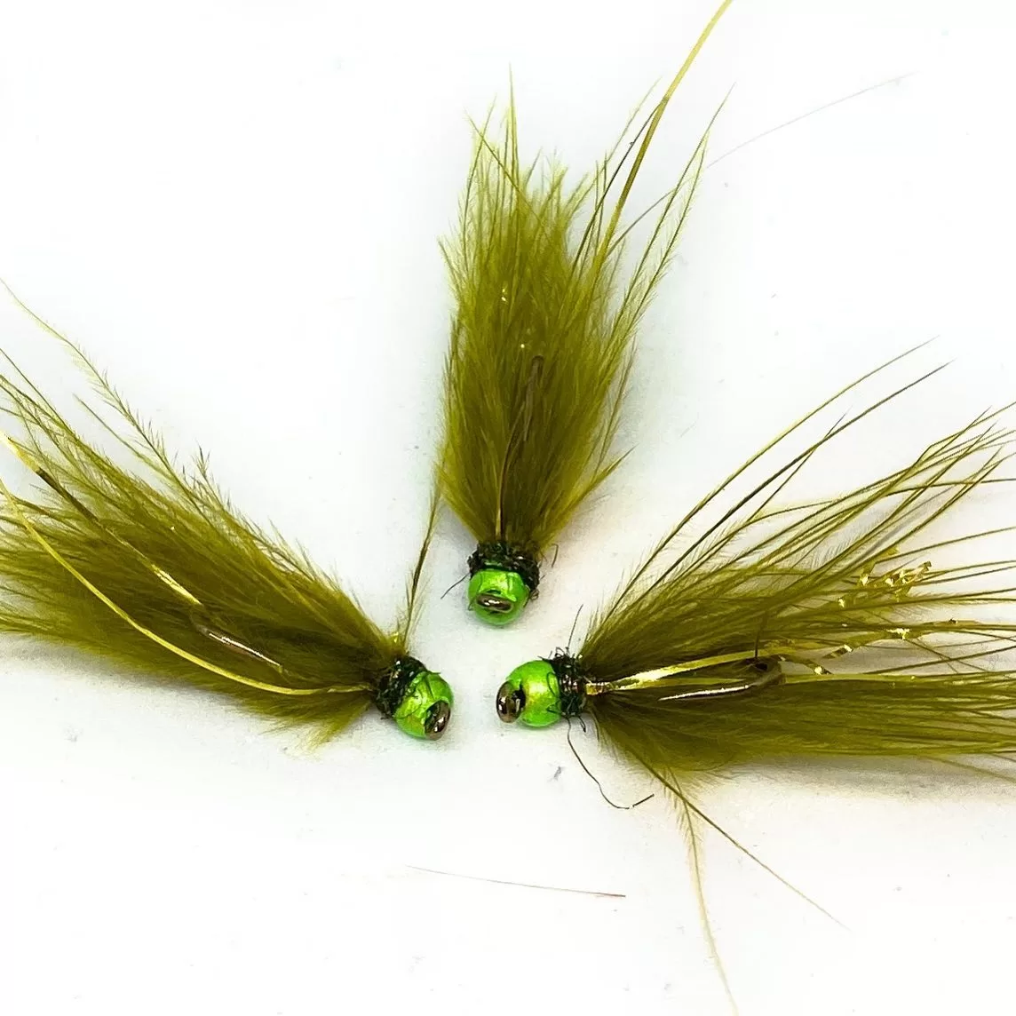 Attractor Olive & Gold Streamer <p> 3 artificiali. – featured