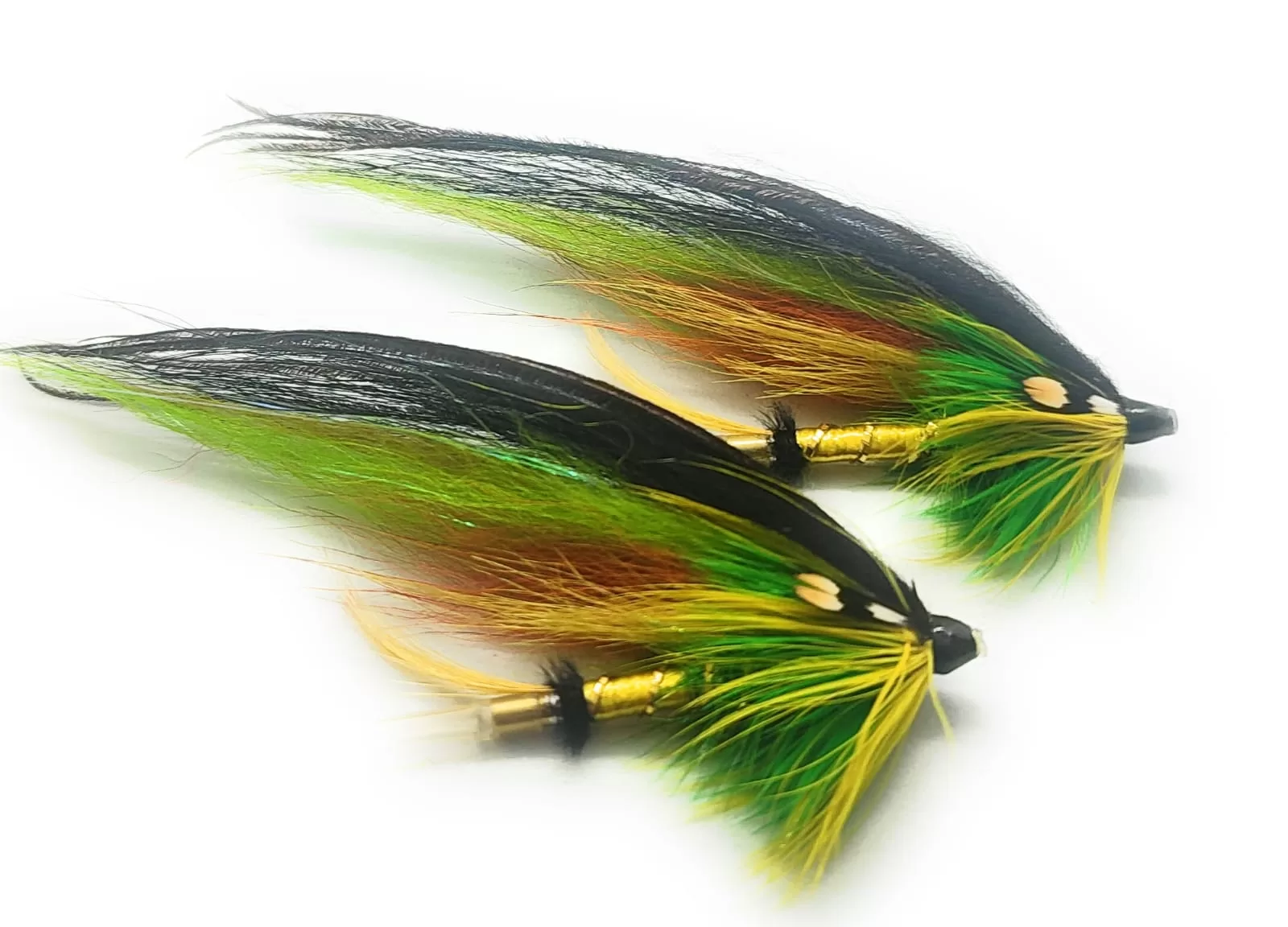 Green Higlander Tube Brass Salmon Fly <u><b><p> 1 artificiali. </p></b></u> – featured