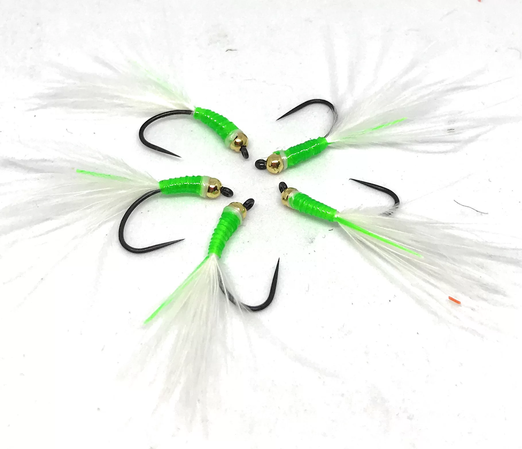 Optic Spermex White & Green Streamer <p> 3 artificiali. – featured