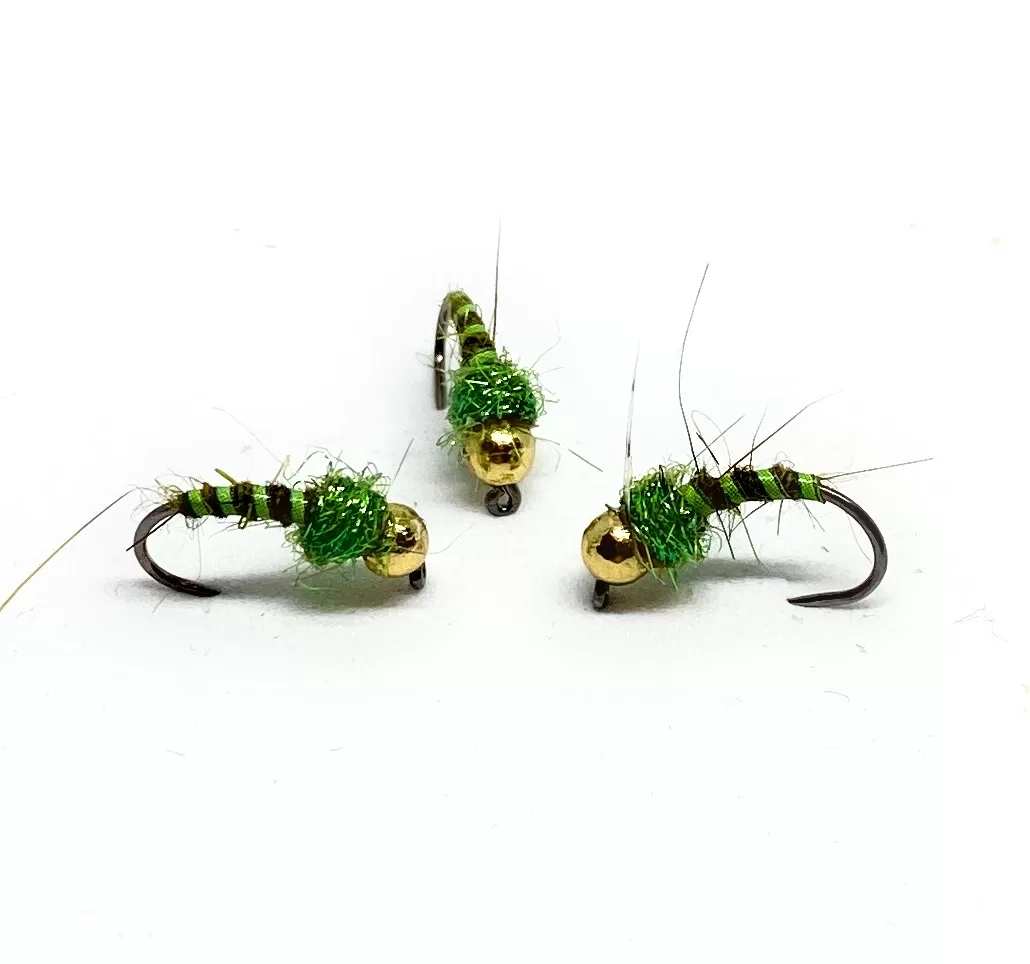 Olive & Green Curved   Nymph <p> 3 artificiali. – featured