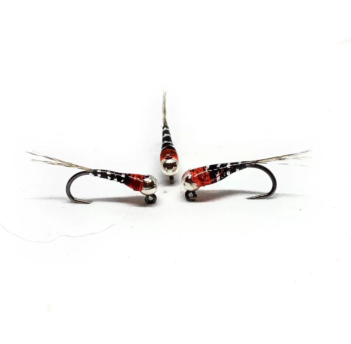 Perdigones Black Silver & Red Jig   Nymph <p> 3 artificiali. – featured
