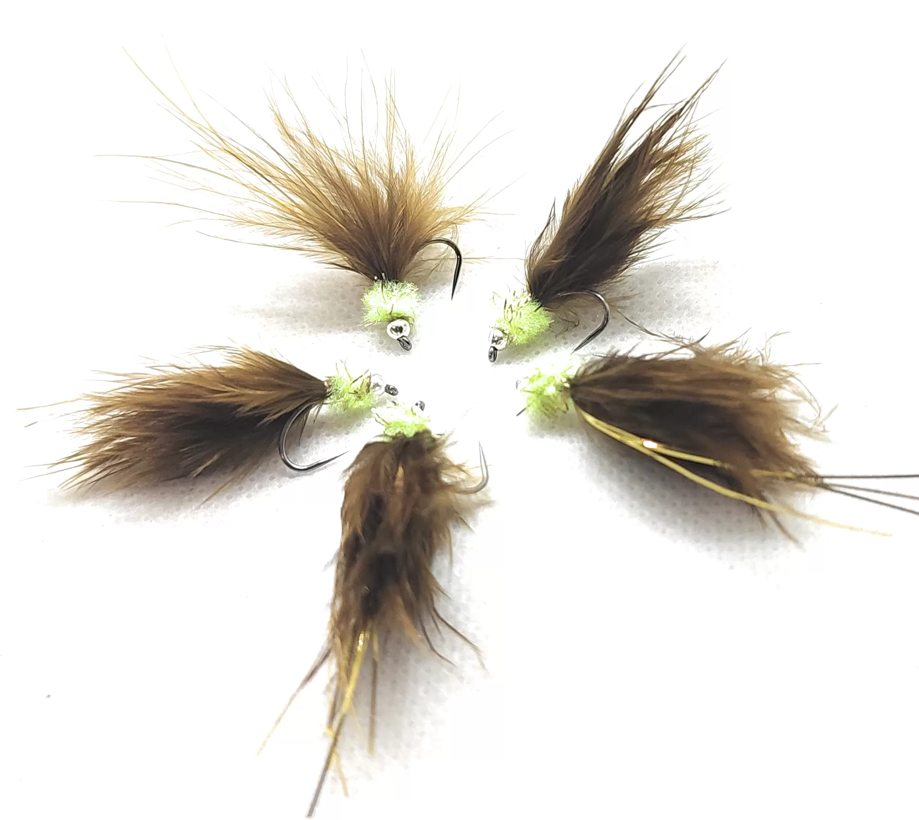 Streamer da Lago | Dark Olive/ Chartreuse<p> 3 artificiali. – featured