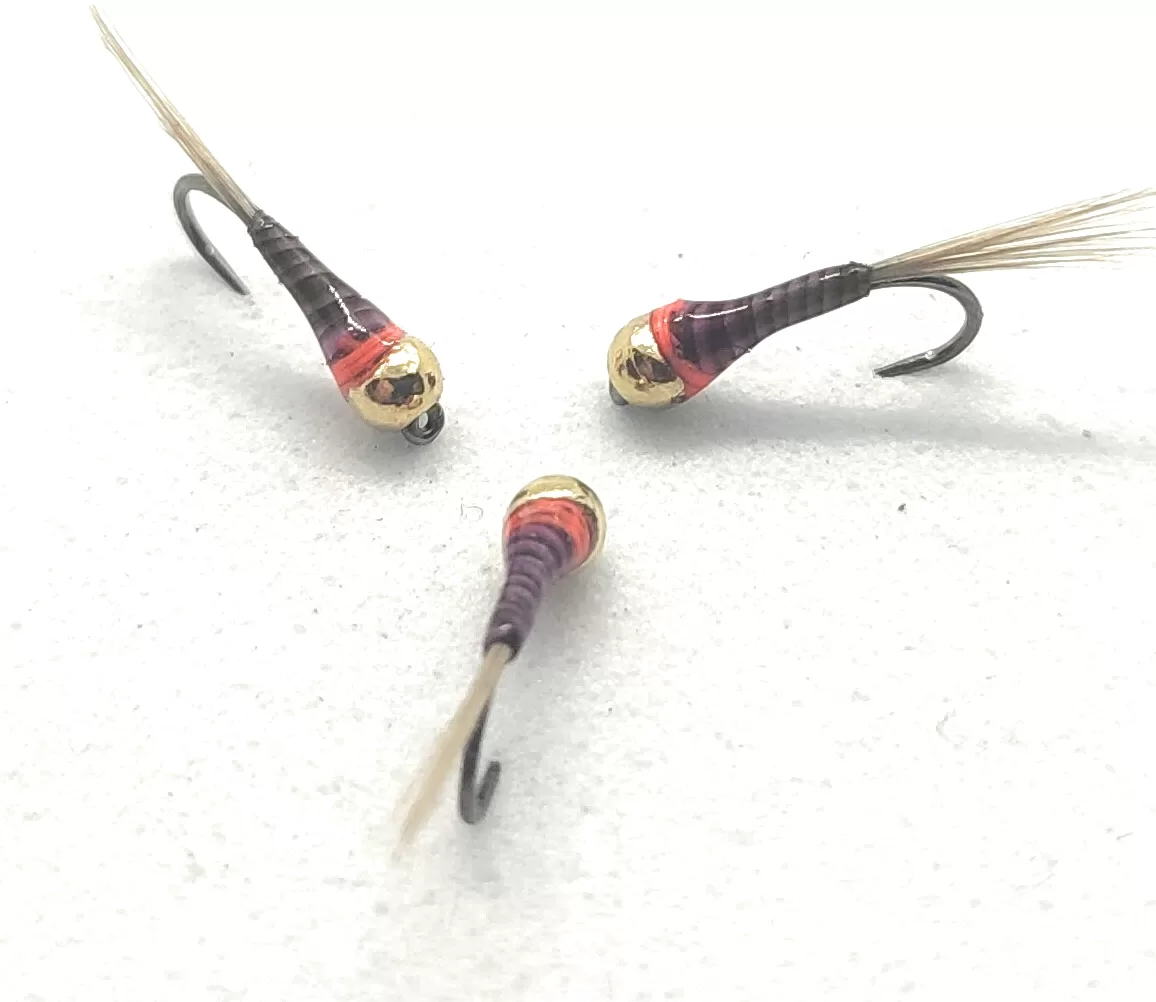 Perdigones Purple Quill Hot Spot Nymph <p> 3 artificiali. – featured