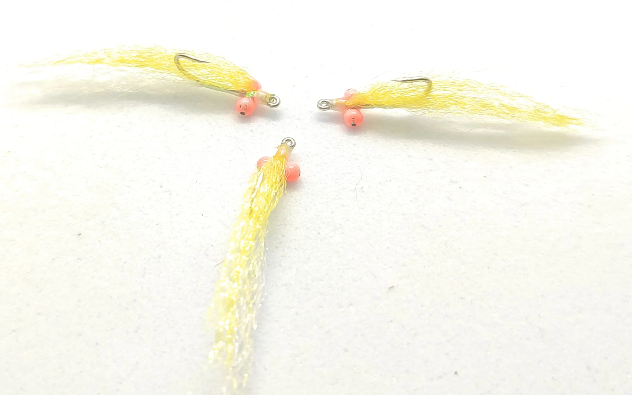 Synthetic Clouser Minnow Yellow Saltwater Fly <p> 3 artificiali. – featured