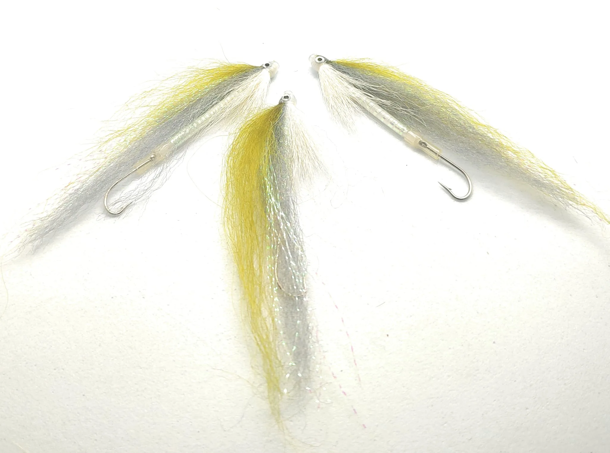 Tube Fly Bluefish Special Grey/Olive Saltwater Fly <p> 1 artificiali. – featured