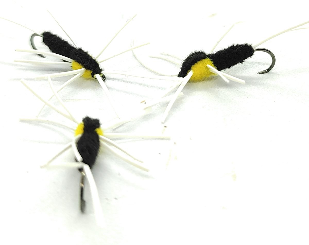Ninfa Montana Yellow "Rubber Legs" <p> 3 artificiali